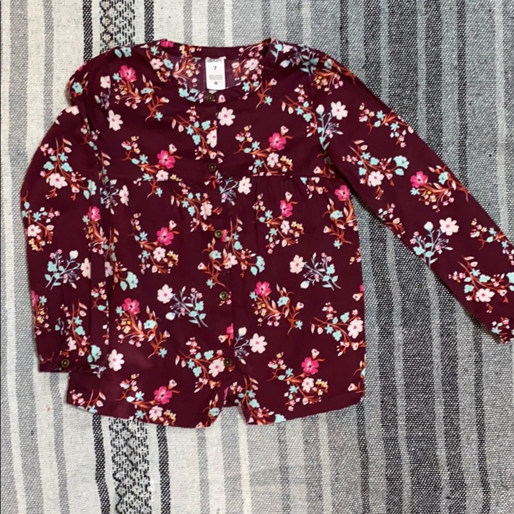 Floral blouse for girl